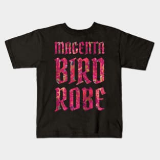 This is a magenta bird robe Kids T-Shirt